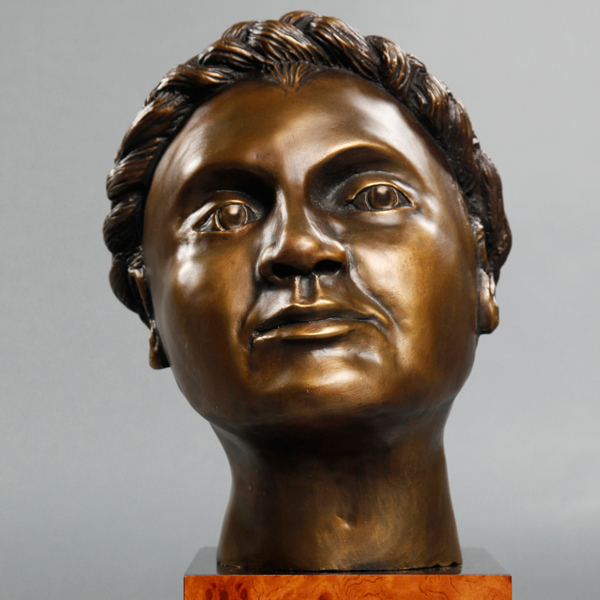 Bronze Sculpture Bust Portrait mature woman Hope  private commission